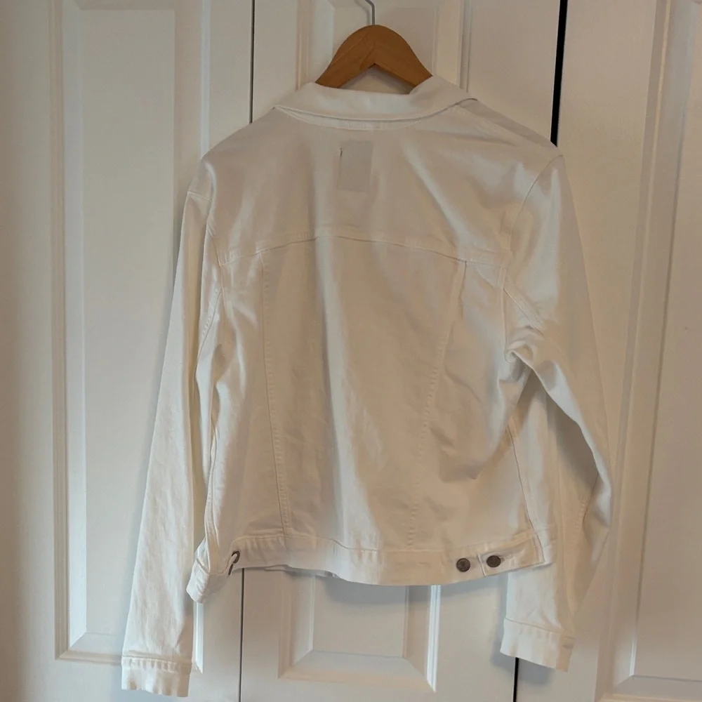 GAP White Denim Jacket - Size XL - Picture 6 of 6